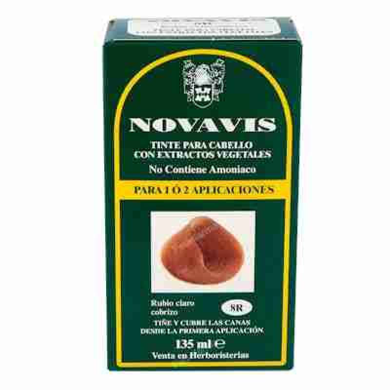 NOVAVIS TINTE NOVAVIS 8R RUBIO CLARO COBRIZO 135ml.