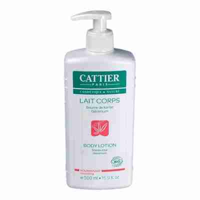 CATTIER LECHE HIDRATANTE nutrit. (karite, geranium) 500ml.
