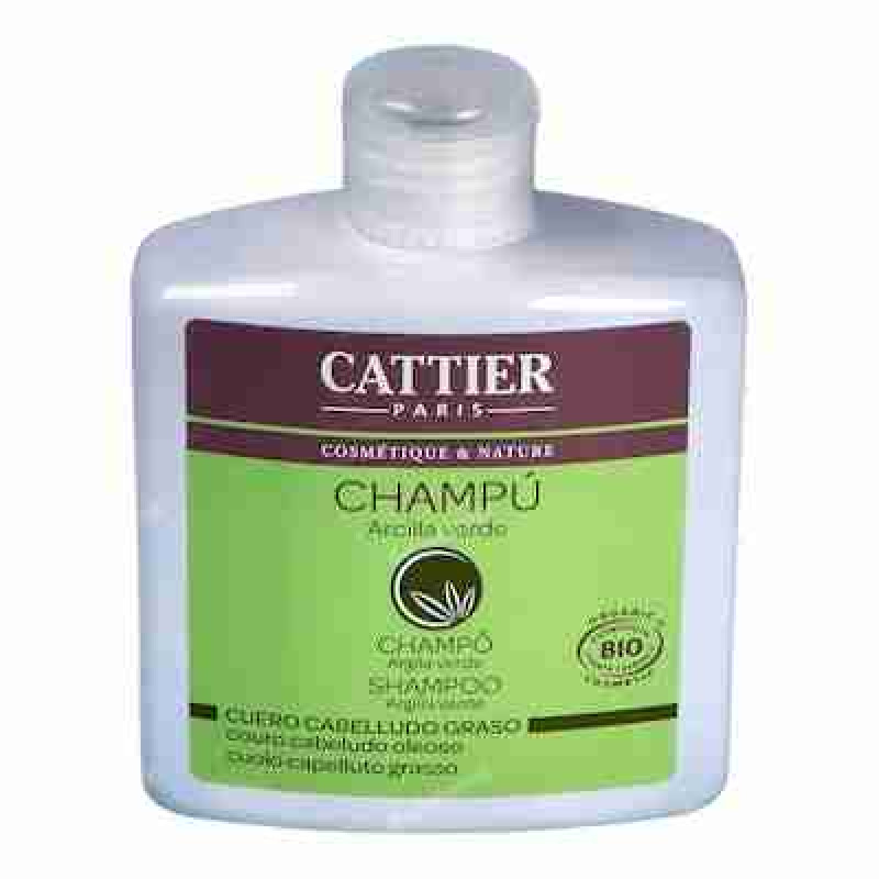 CATTIER CHAMPU CABELLOS GRASOS arcilla verde 250ml.