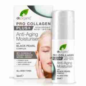 DR. ORGANIC CREMA ANTIEDAD PRO-COLLAGEN PLUS perla negra 50ml.