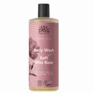 URTEKRAM SOFT WILD ROSE gel de baño 500ml. ECO VEGAN