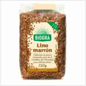 BIOGRA SEMILLAS DE LINO MARRON 250gr. BIO