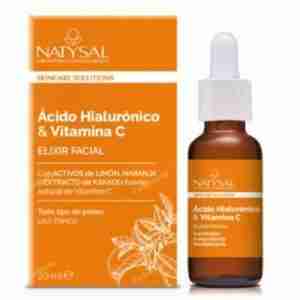 NATYSAL ELIXIR FACIAL acido hialuronico y vitamina c 20ml.
