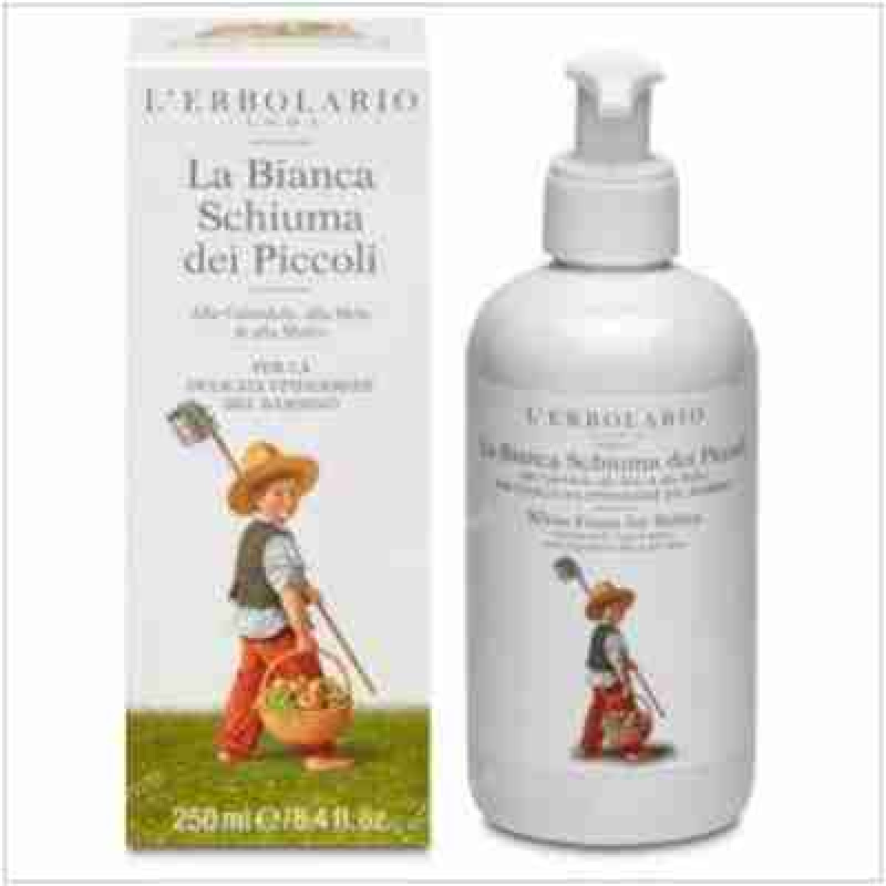 L´ERBOLARIO GEL ESPUMA BLANCA niños cuerpo cabello 250ml.