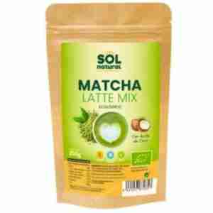SOLNATURAL MATCHA LATTE MIX con leche de coco 200gr. BIO SG