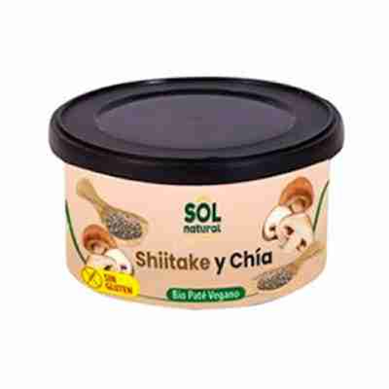 SOLNATURAL PATE DE SHIITAKE-CHIA 125gr. BIO SG VEGAN