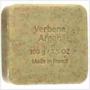 SAVON DU MIDI JABON EXFOLIANTE argan-verbena pastilla 100gr. BIO