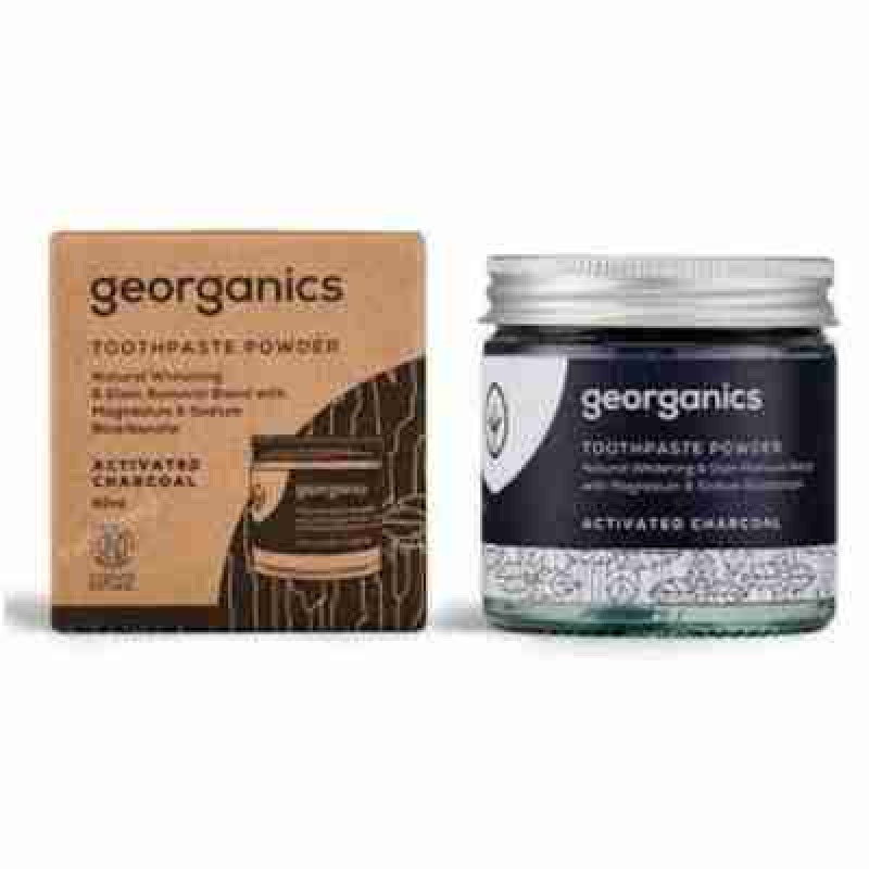GEORGANICS DENTIFRICO MINERAL carbon activado polvo 60ml.