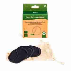 BAMBOOVEMENT DISCOS DESMAQUILLANTES BAMBU algodon negro 6uds.