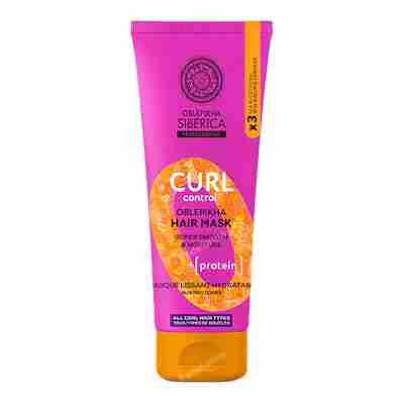 NATURA SIBERICA OBLEPIKHA mascarilla capilar curl control 200 ml.
