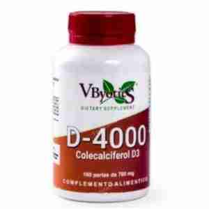 VBYOTICS VITAMINA D3 4000ui 180perlas