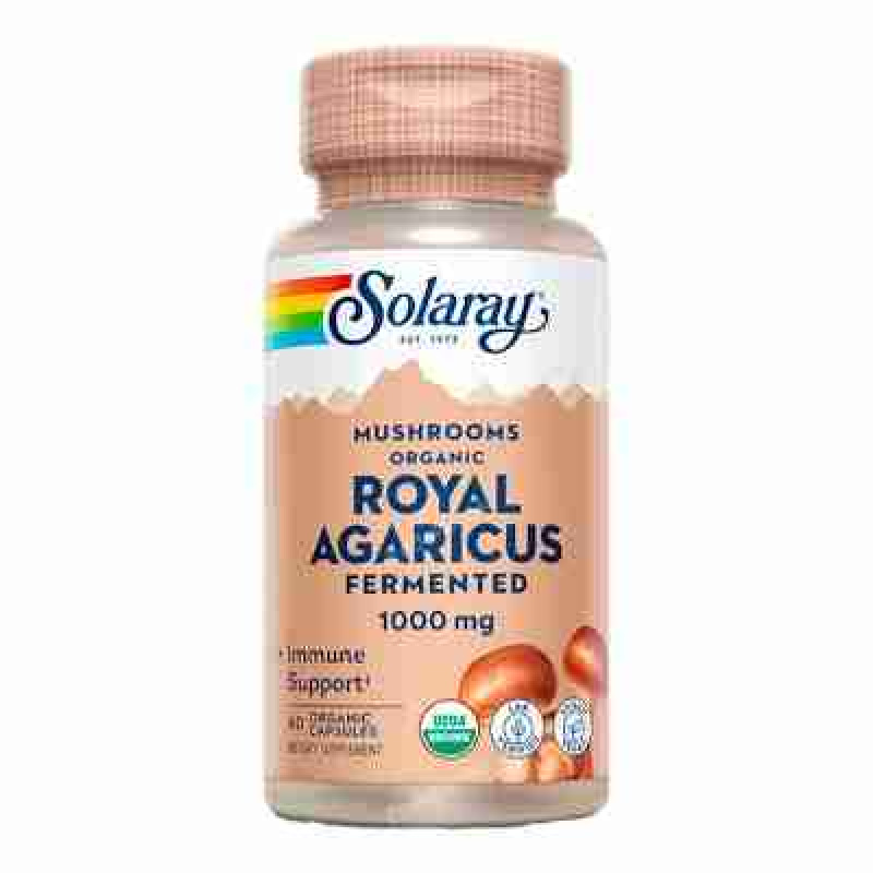 SOLARAY ROYAL AGARICUS champiñon del sol 500mg. 60cap.veg