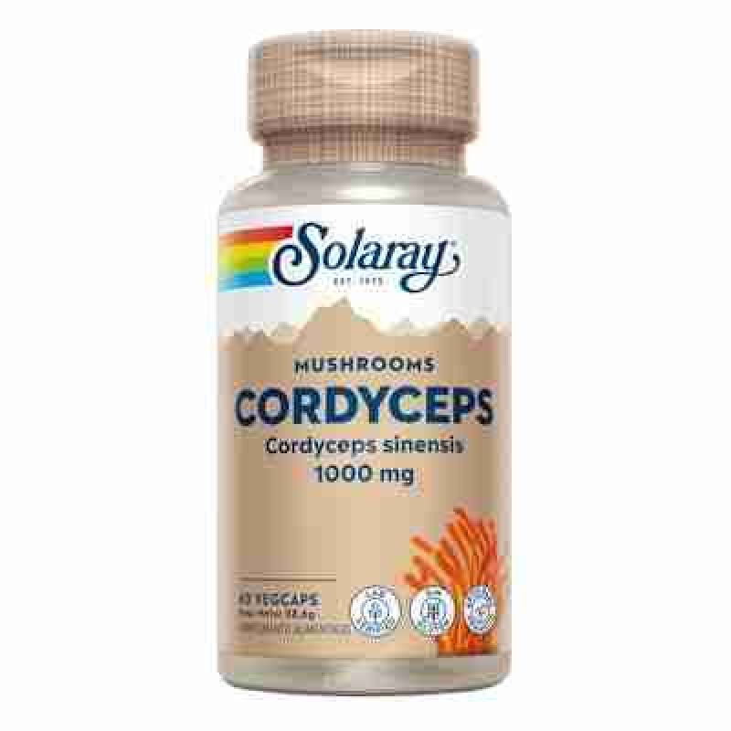 SOLARAY CORDICEPS EXT 1000 MG (500 MG X 2 CAP) 60 VEGCAPS