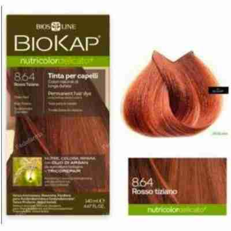 BIOKAP TINTE DELICATO rojo tiziano 8.64 140ml.