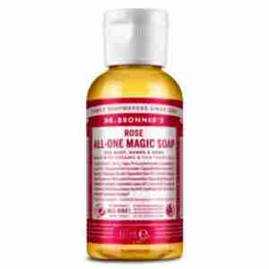 DR. BRONNER´S JABON LIQUIDO rosas 60ml.