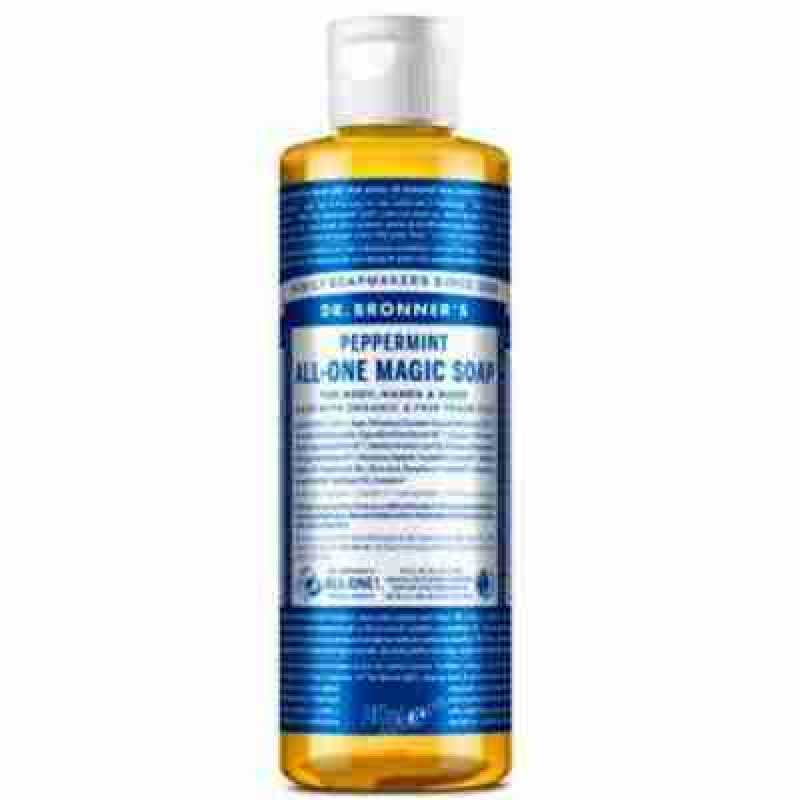 DR. BRONNER´S JABON LIQUIDO menta 240ml.