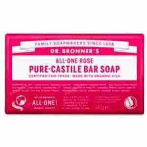 DR. BRONNER´S JABON EN PASTILLA rosas 140gr.