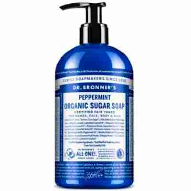 DR. BRONNER´S JABON DE AZUCAR menta 355ml.