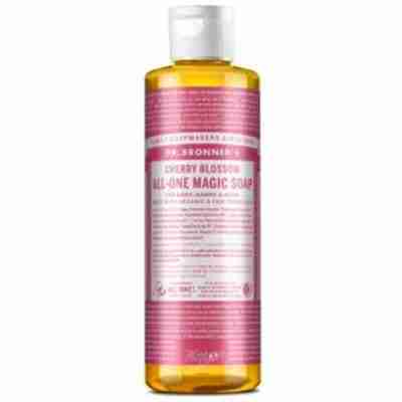 DR. BRONNER´S JABON LIQUIDO flor de cerezo 240ml.