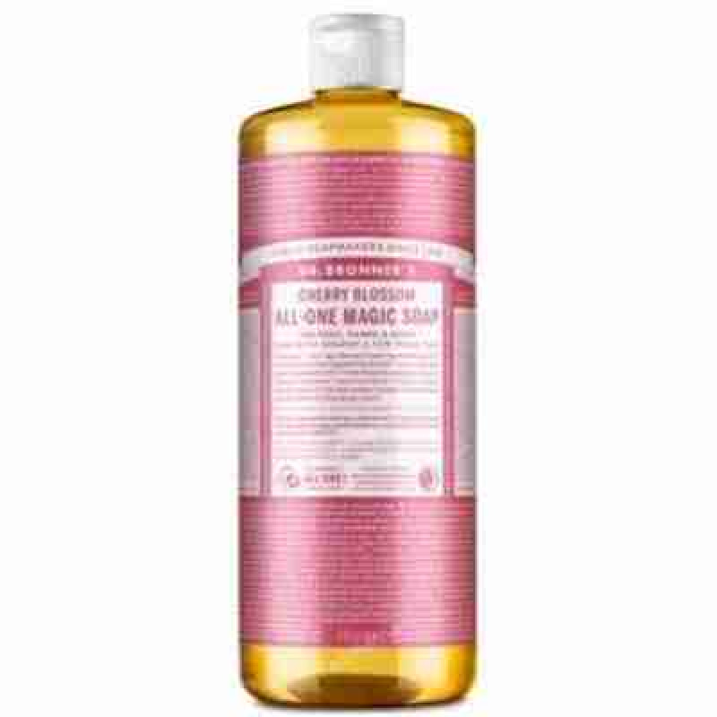 DR. BRONNER´S JABON LIQUIDO flor de cerezo 945ml.