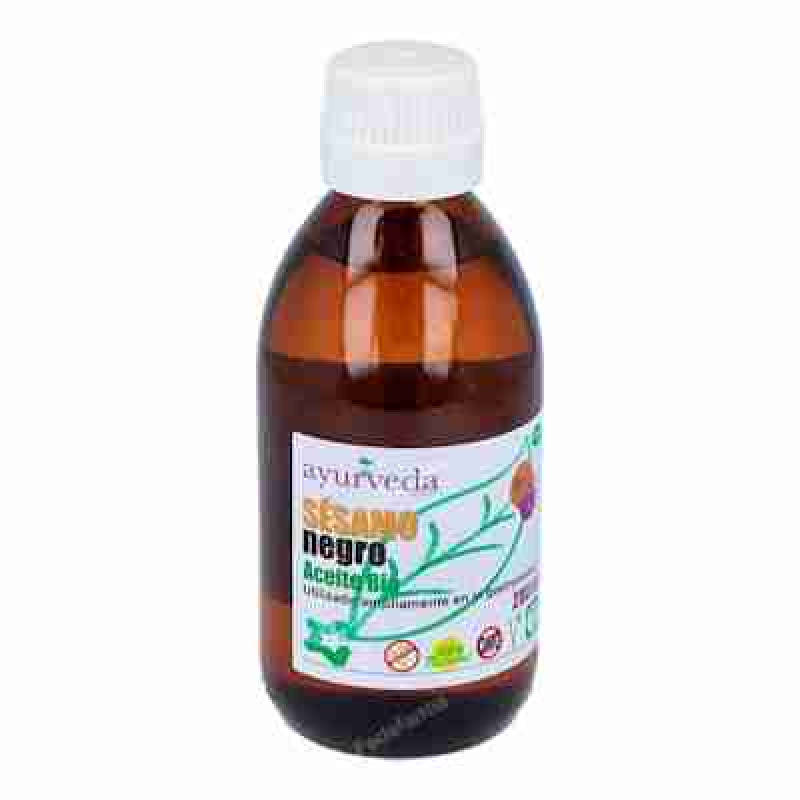AYURVEDA AUTENTICO ACEITE DE SESAMO NEGRO 200 ML