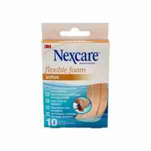 3M NEXCARE ACTIVE STRIPS ADH BANDA P/COR 10X6 CM 5 UN PIEL RES/AGUA