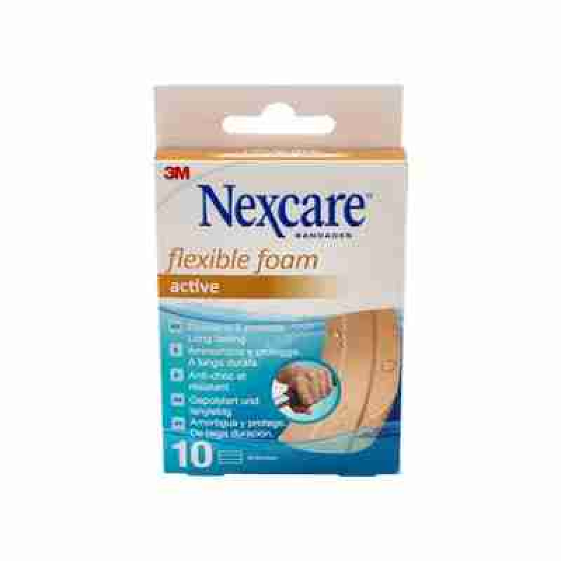 3M NEXCARE ACTIVE STRIPS ADH BANDA P/COR 10X6 CM 5 UN PIEL RES/AGUA