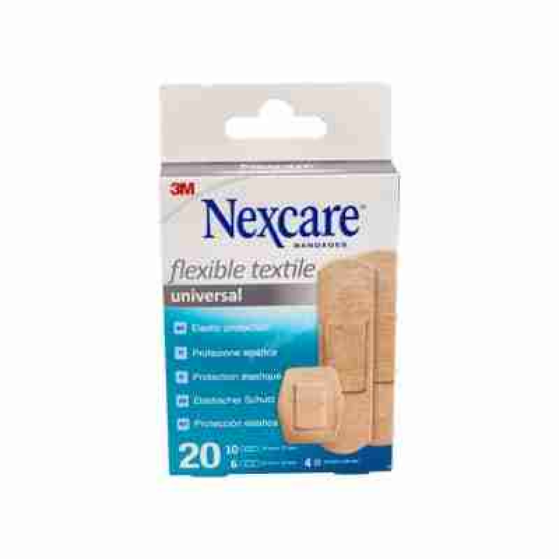 3M NEXCARE TEXTIL APOSITO ADH SURTIDO 20 UN