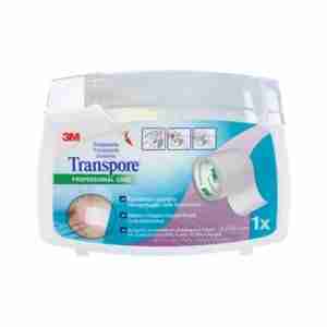 3M TRANSPORE ESPARADRAPO HIPOALERG MICROPERF PLAST 5 MX2,5 CM TRANSP DISP