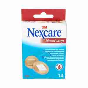 3M NEXCARE APOSITO BLOOD STOP TIRAS REDONDAS 22,5 MM 14 UN PIEL