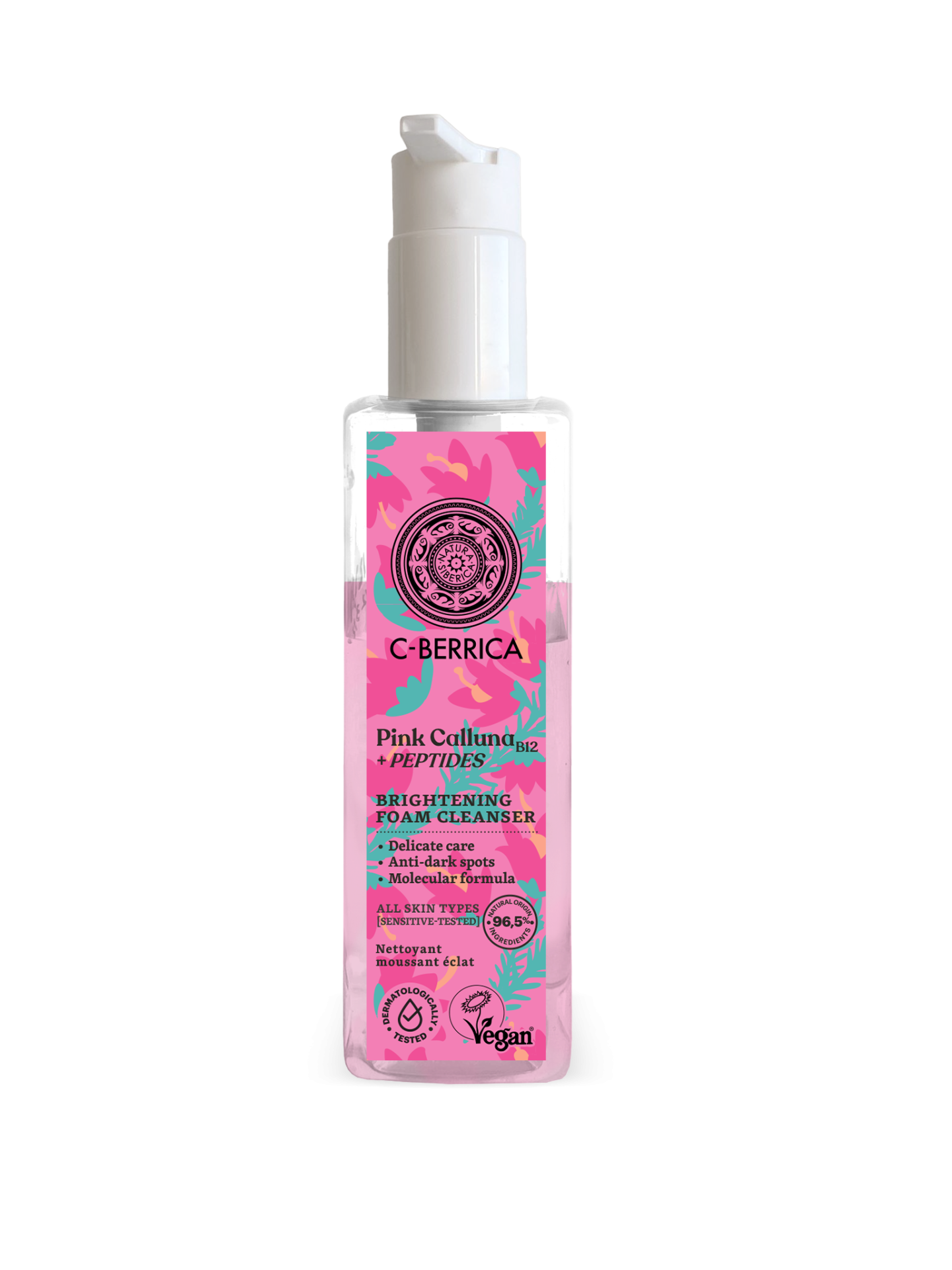 Natura Siberica Pink Calluna Espuma Limpiadora Iluminador 150 ml