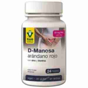 Raab Vitalfood D-Mannose - Arandano Rojo 24comp. Sg Vegan