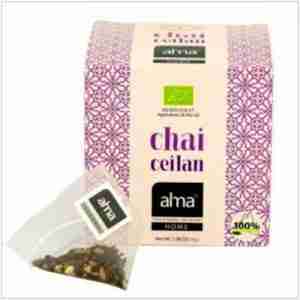 Alma Home Te Ceilan Chai Infusion 15 Piramides. Eco Vegan