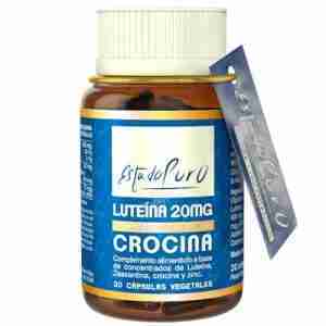 Tongil Luteina 20 mg. Crocina 30cap. Estado Puro