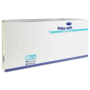 Guantes de Latex sin Polvo Peha-Soft Powder Free 100 unidades Talla Mediana