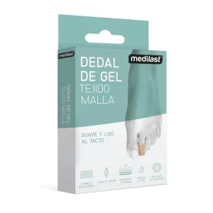 Dedal de Gel Tejido Malla Medilast 1 unidad Talla S Color Beige