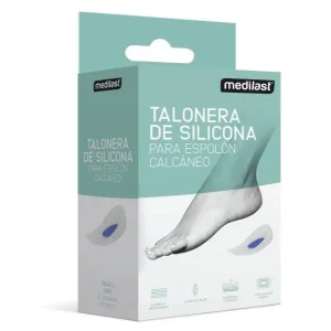 Talonera de Silicona Medilast 2 unidades Talla M Color Blanco