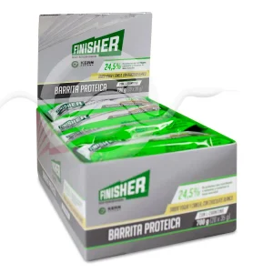 Finisher Barritas Proteicas con l-Carnitina 20 Barritas Sabor Yogur y Canela con Chocolate Blanco
