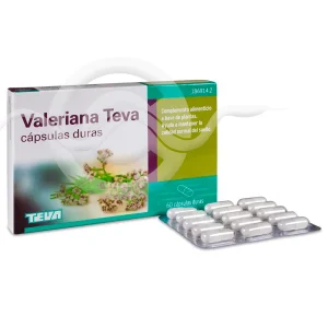 Valeriana Teva 60 capsulas Duras