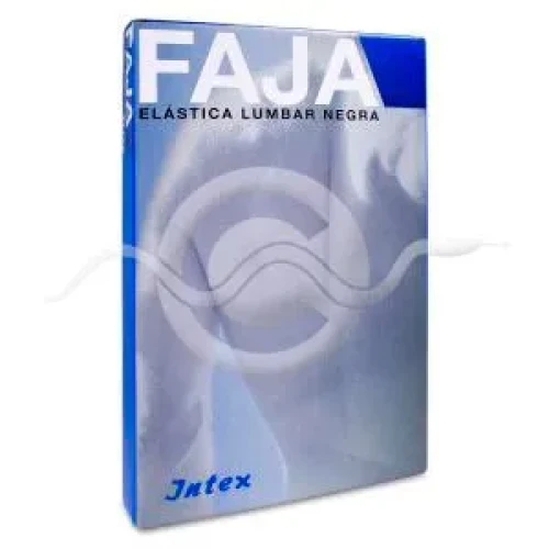 Intex Faja Elástica Lumbar Color Negra Talla M, 1 Ud