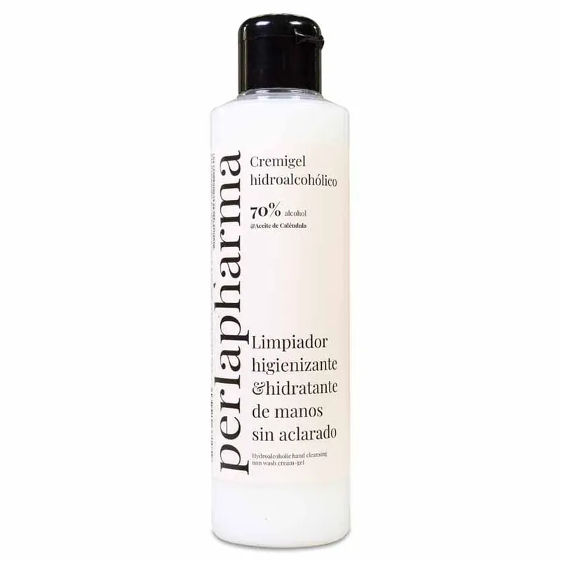 Perlapharma Cremigel Hidroalcohólico Cosmético con aceite Caléndula, 200 ml