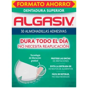 Algasiv Almohadillas Adhesivas Protesis 30 unidades Superiores