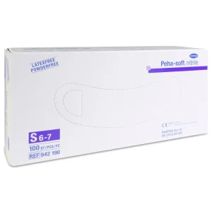 Guantes de Nitrilo Desechables Peha-Soft Nitrile 100 unidades Talla Pequeña