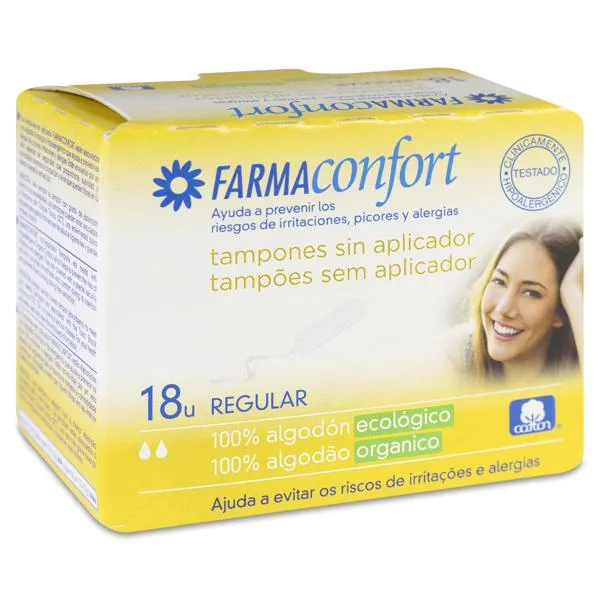 Tampones Digital Algodon Farmaconfort 18 unidades Regular