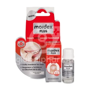 Mordex Plus Esmalte Amargo Transparente 1 envase 9 ml con Pincel