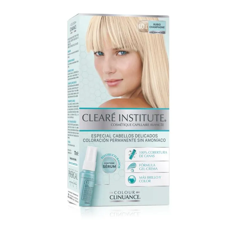 Cleare Institute Colour Clinuance 1 envase 170 ml Tono Color 10.1 Rubio Champagne