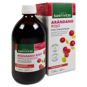 Arandano Rojo Cranberry Jugo Concentrado Santiveri 1 envase 490 ml