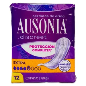 Absorbente Incontinencia Orina Muy Ligera Ausonia Discreet Extra 12 unidades
