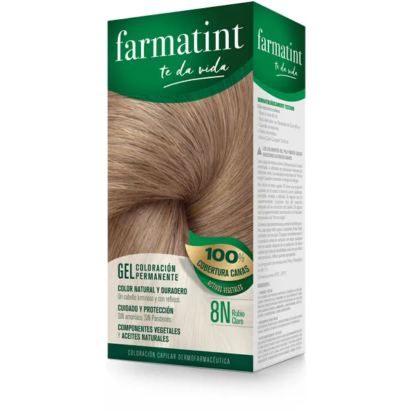 Farmatint 1 envase 135 ml Tono 8n Rubio Claro