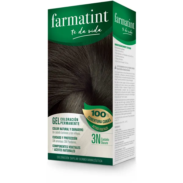 Farmatint 1 envase 135 ml Tono 3n Castaño Oscuro